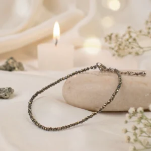 Raw Pyrite Anklet